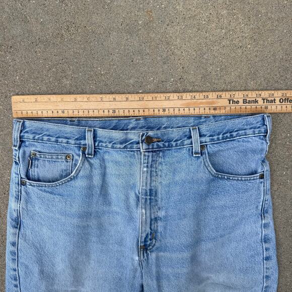 Carhartt Jeans Mens 40x30 Stonewash Traditional Fit Straight Leg Work B18 STW - Picture 6 of 7